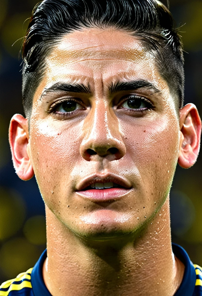 james rodriguez face. Colombia