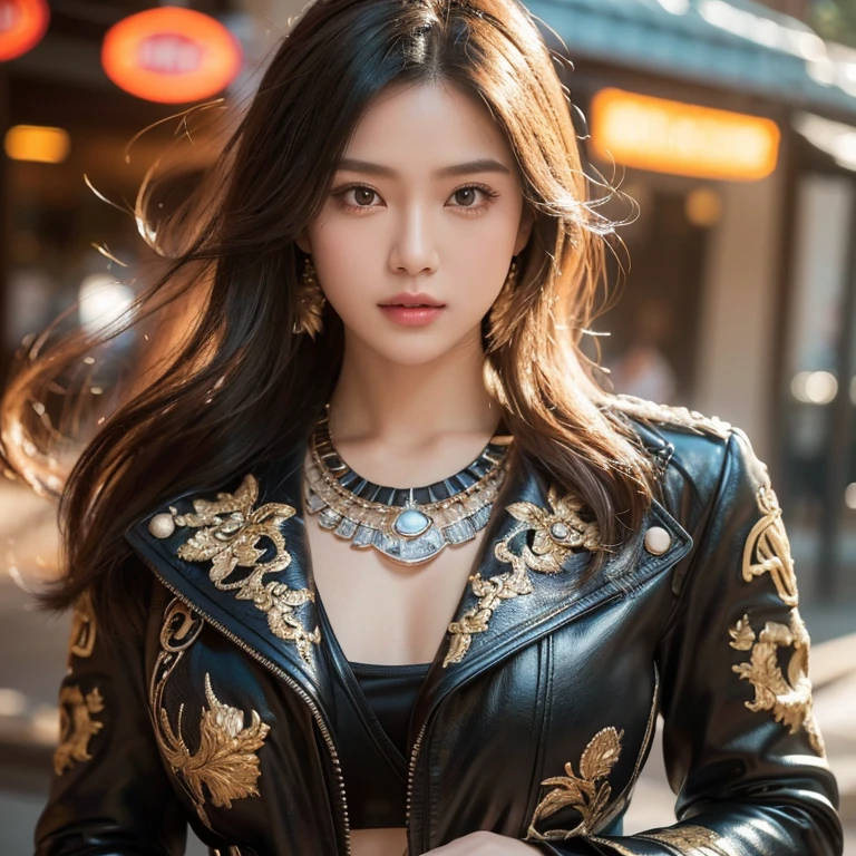 8k images, Shot with a high quality Fuji 45 camera., Pixels, best quality, Masterpiece:1.2), (realistic, photo-realistic:
1 woman,cute, ผู้หญิงlong hairชาวเอเชียตะวันออกเฉียงใต้ที่มีใบหน้ากลม, Open the aperture wide., professional lighting, Sony A7R4, 50 mm sitting lens. 2 long hairชาวเอเชียตะวันออกเฉียงใต้ที่มีใบหน้ากลม, Chest circumference measures 36 inches., Warm light, long hair,black eyes,abdominal muscles, The body is beautiful and strong., thick hips, rounded chest, (digital painting, HDR, high contrast), 3d, 8K, 45,000,000 pixcls,,
