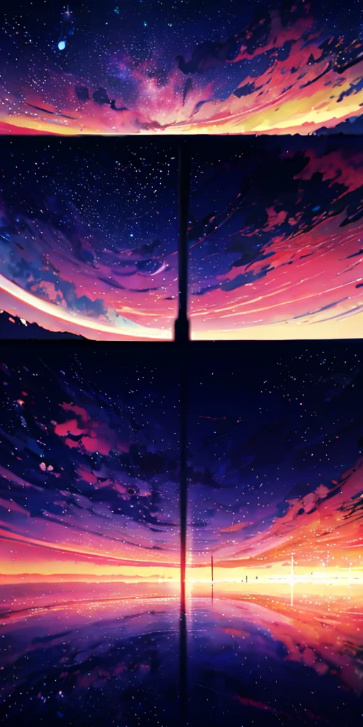 Beautiful sky anime scene with stars and planets, Space Sky. by Makoto Shinkai, anime art wallpaper 4k, anime art wallpaper 4k, Anime Art Wallpapers 8K, anime wallpaper 4k, anime wallpaper 4k, 4k anime wallpaper, Anime Sky, Awesome Wallpapers, Anime Background, Heavenly planets in the background, Anime Background art
