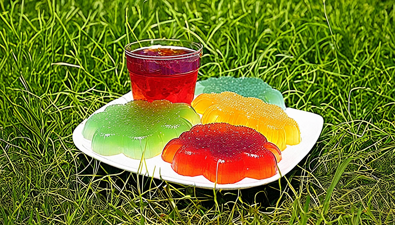 Picnic with various jellies