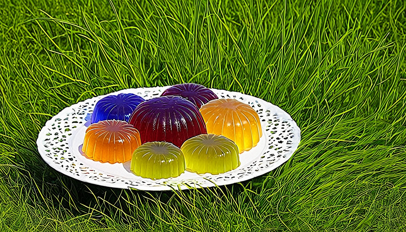 Picnic with various jellies