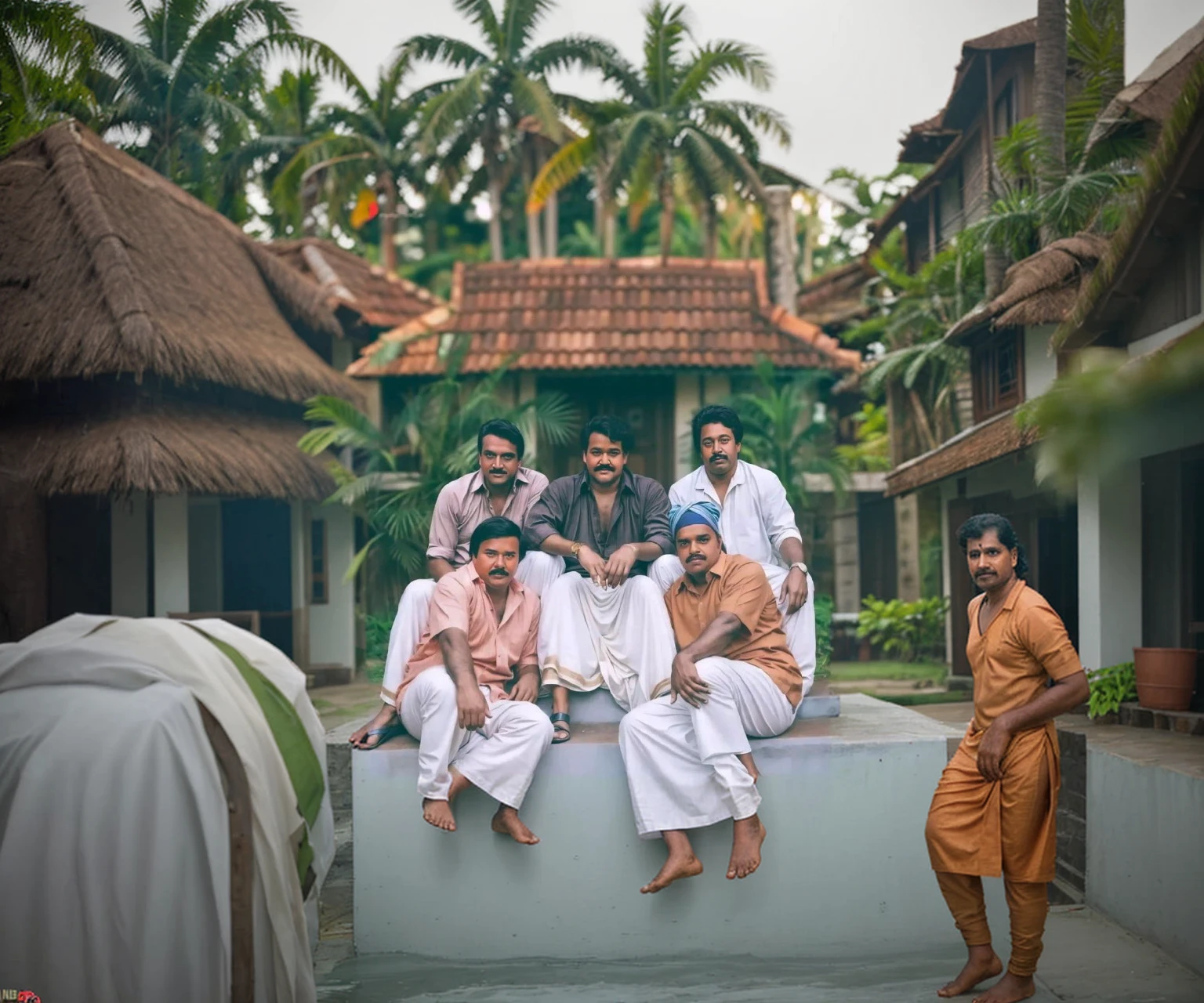 Nature , traditional kerala style house, 