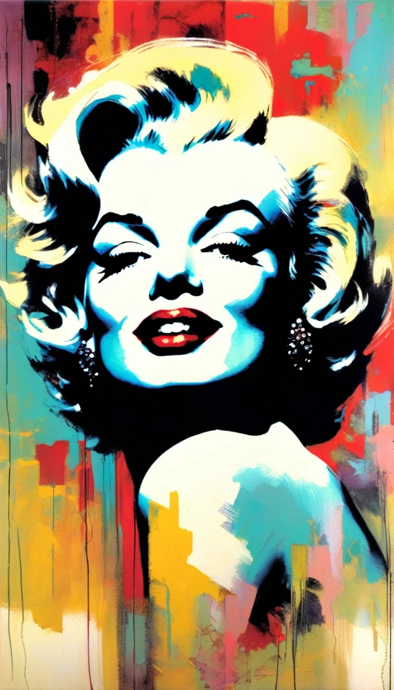 Marilyn Monroe (art inspired in Bill Sienkiewicz). oil painting)