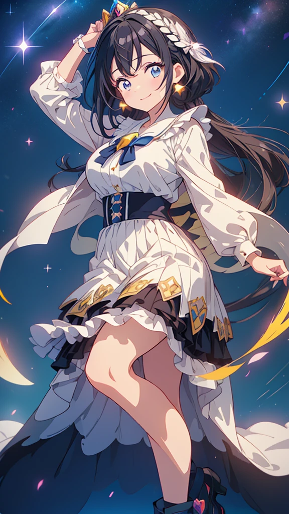 (hyper extreme detailed:0.8),(masterpeace),(hyper extreme),(photorealistic),CG,(colour:1.2), beautiful lighting,light from the front,official art, 1girl, sunny day,outdoor for park,looking at viewer,view straight on, <lora:kuroneko:1>,kuroneko,black hair, long hair, straight hair,red eyes, black dress , black pantyhose, pumps,red flower hair band,smile,