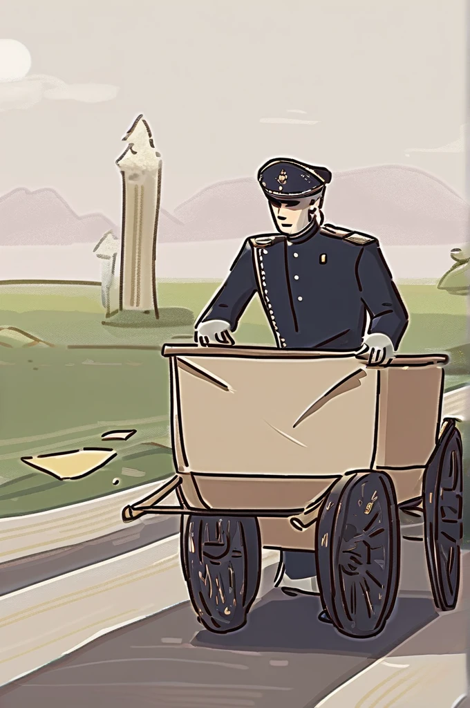 ((Лучшее качество)), ((шедевр)), (подробный), Oru repairs the cart