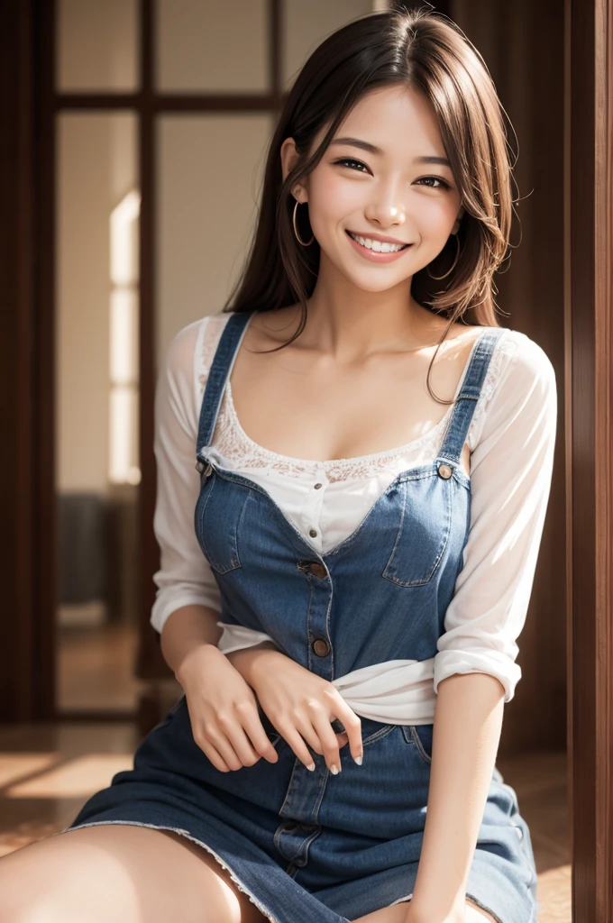 woman smiling