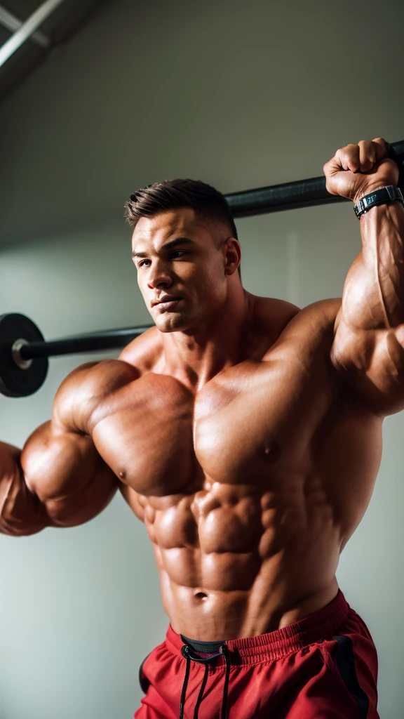 A super strong and defined young man