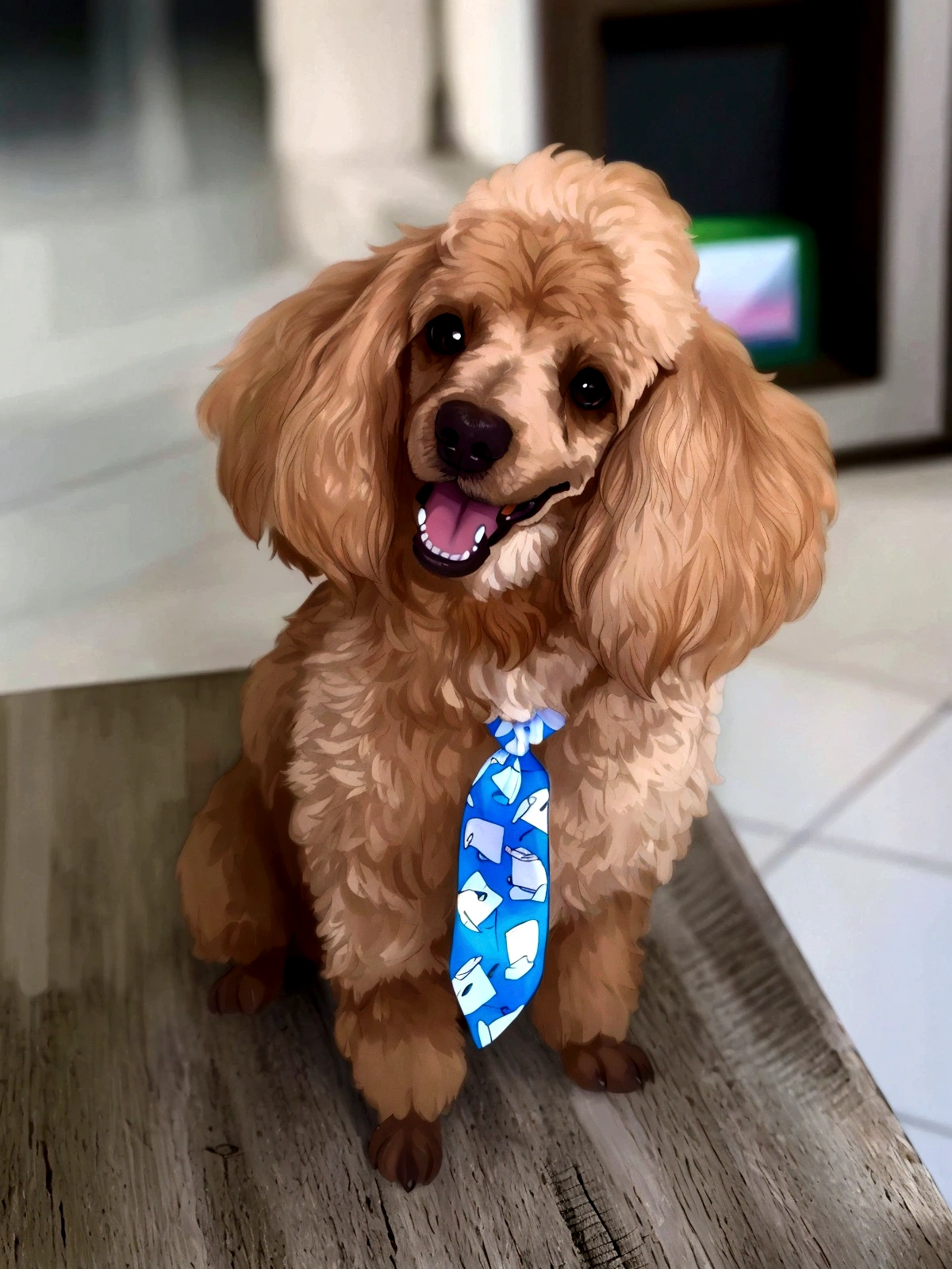 caramel poodle dog