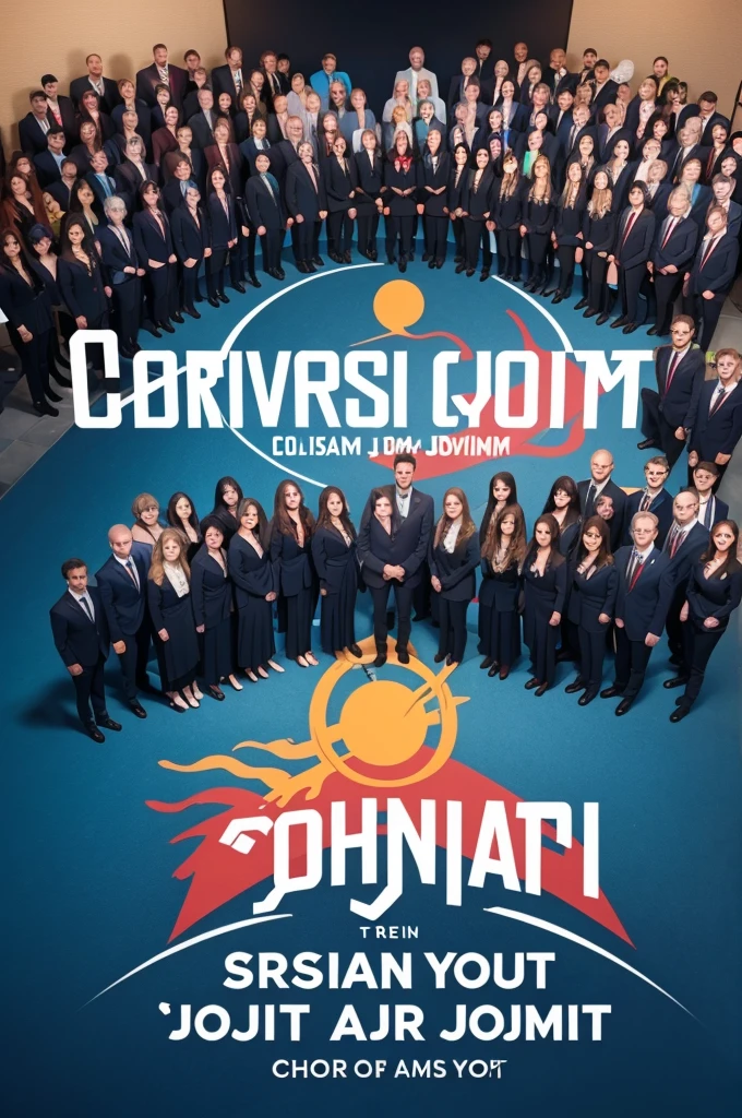 logo for Christian youth choir called, Written: Coral jovem summit