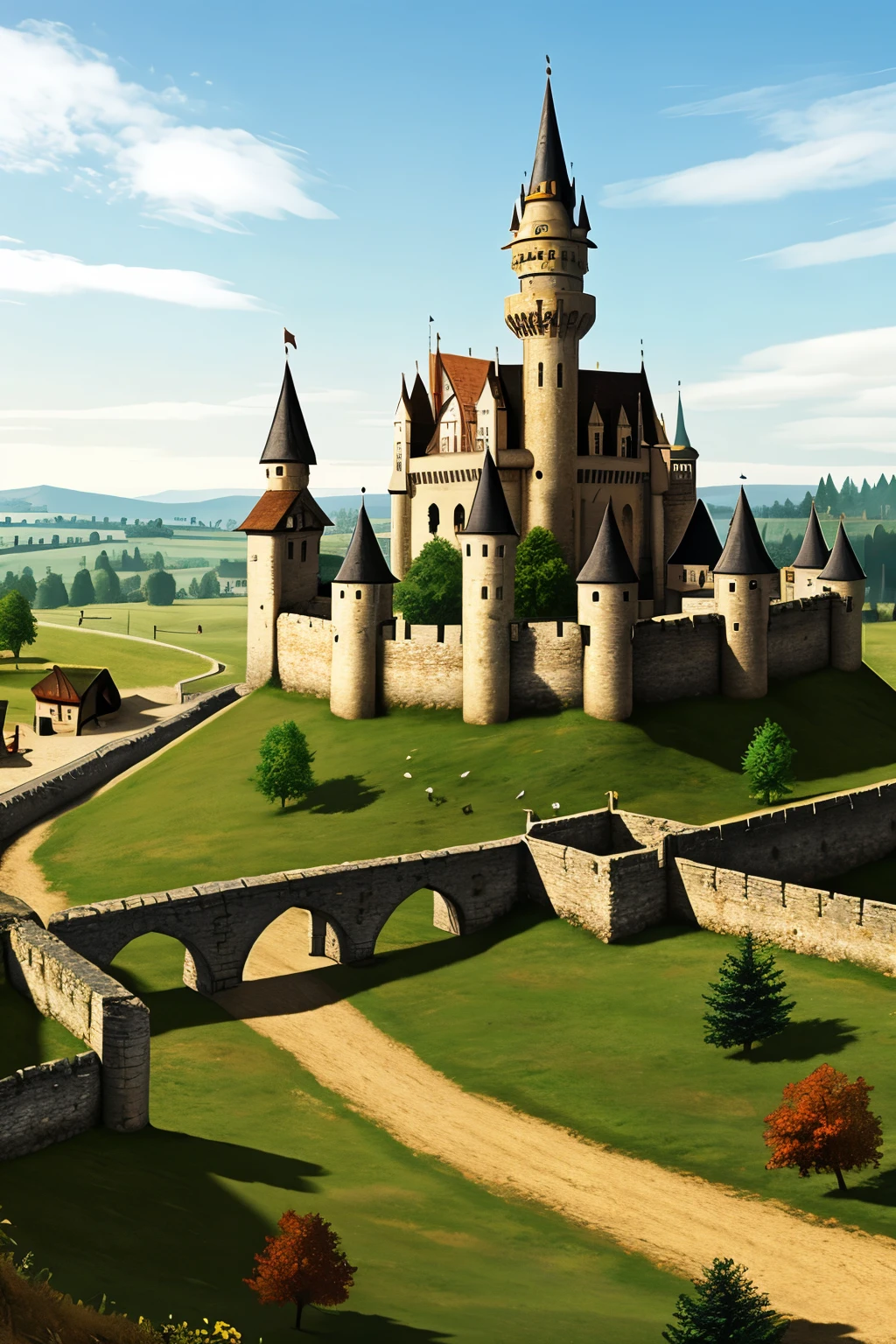 background, Middle Ages, game