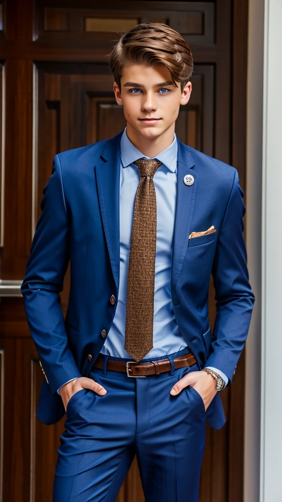19 year old male wearing tie and lomg sleveed button up with blazer and vest with dress pants and belts
4K HIGH REZ
Physical Description: Brown colored hair and skinny build. 5"5 and 150 LB. Blue eyes.
.