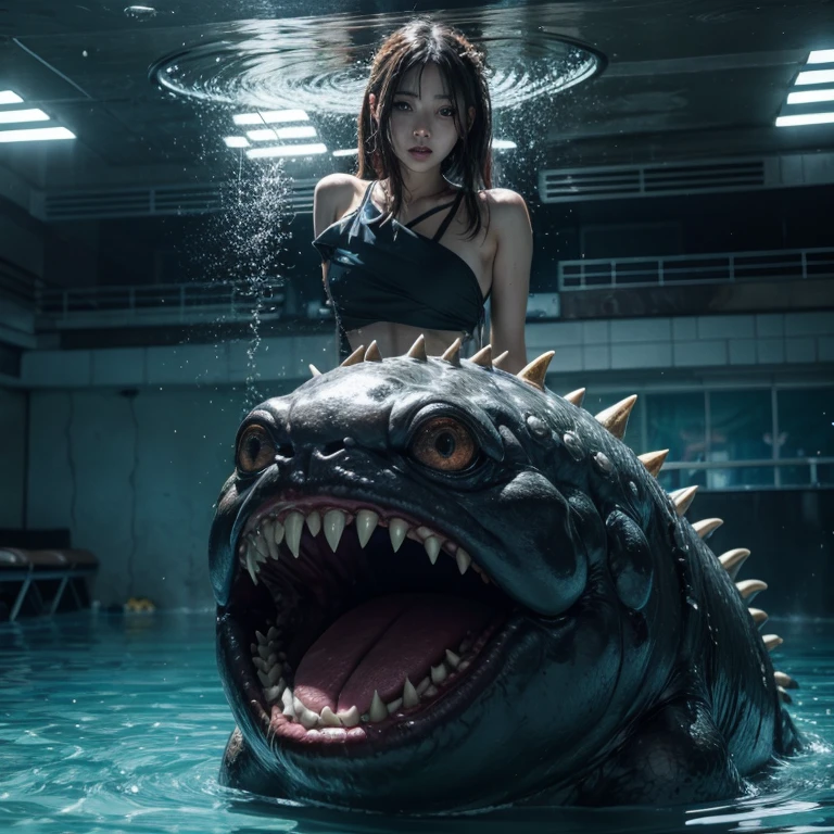 Monster in a water club