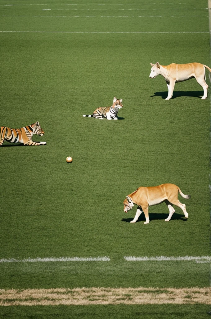 animals on the field