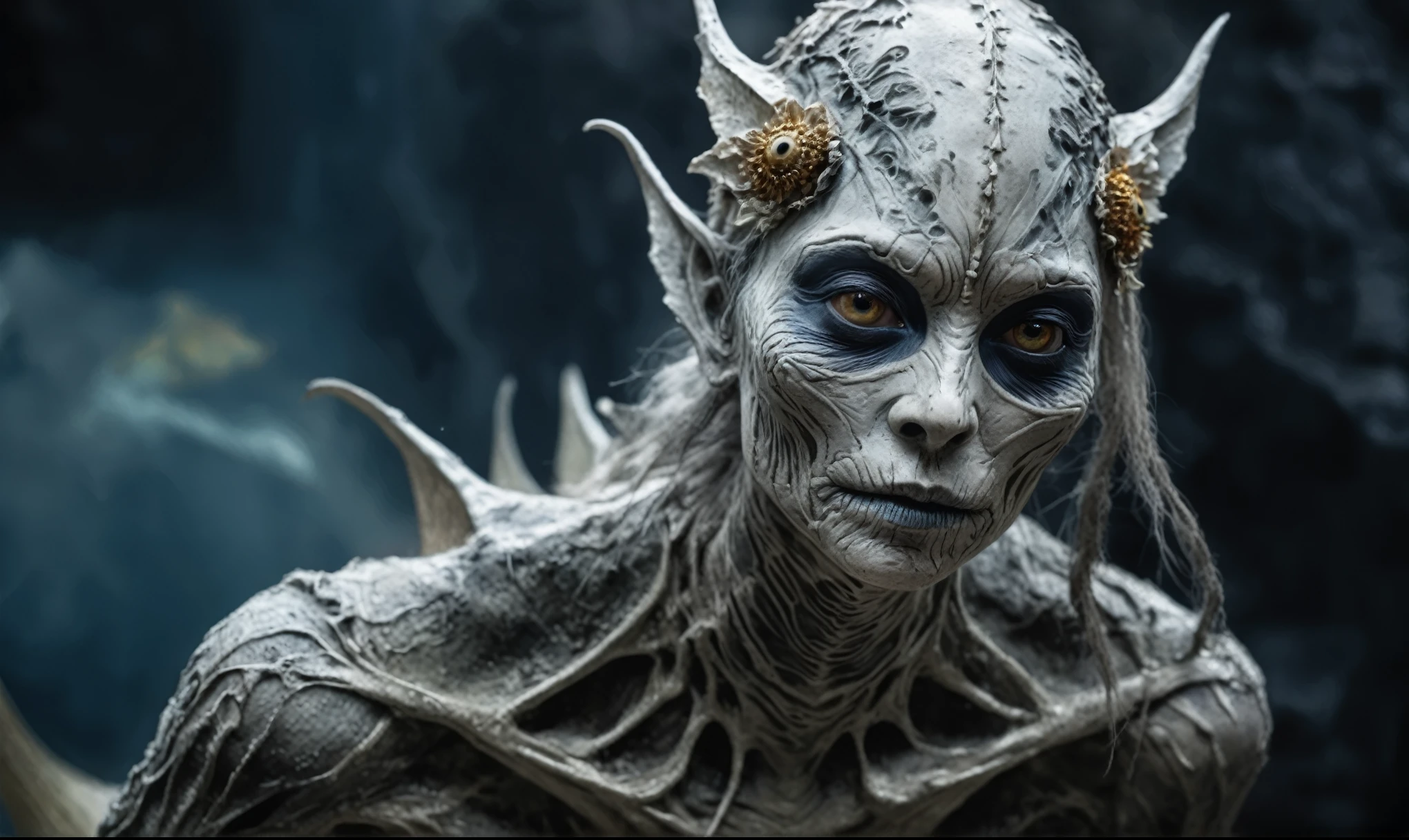 full body length,Magical plant ghost flower, ghost flower,carismatic，Incredible，terror ,extremely detailed,intricate details,eyes extremely detailed, high detailed eyes,16k resolution, realistic humid skin,extremely intricate details,Epic Realistic,face anatomically correct,Ultra HD,HDR, natural skin textures, hyper realism,realistic skin texture, hyper detailed,extremely Realism,Ultra Detailed,body logically correct,full body length shot,beggar graphite silver sparas, wants eat,survival in castle of future,Cinematic,soft colors, Technicolor,natural skin textures, hyper realism, hyper detailed,Extremely detailed,High contrast,Masterpiece,Realistic,Ultra Detailed, intricate details,realistic humid leather,extremely intricate,Epic Realistic, cinematic style,irina yermolova,high contrast,hdr,extremely detailed, [deep night landscape],masterpiece,intricate details,faded,eyes extremely detailed, high detailed eyes,16k resolution,RAW,retina, Nikon Z9,China,Songbird,orc, Guangxi Zhuang of China,tkt style, Pisces, perfect, ginger，transition between two art styles, Ink painting to photorealism, Double contact, X-ray, Creative, vivid light, masterpiece, fantasy, Abstract, Surrealism, super detailed, high resolution, stop:35,(((creature with a spectral and ghostly appearance)). Her skin is pale, almost translucent.wears weird, ancient rock paintings of the first people,of sharkfish's leather,dark fantasy, Alien Nordic reptillian from venus and norway, captivating, in vibrant jewels.... Her accessories include high tech quantum neural lace and glowing gold plasma body sheath, eyes glowing, bokeh, lens flres, fisheye lens, perfect composition, beautiful detailed intricate insanely detailed octane render trending on artstation, 8 k artistic photography, photorealistic concept art, soft natural volumetric cinematic perfect light, chiaroscuro, award - winning photograph, masterpiece, oil on canvas, raphael
