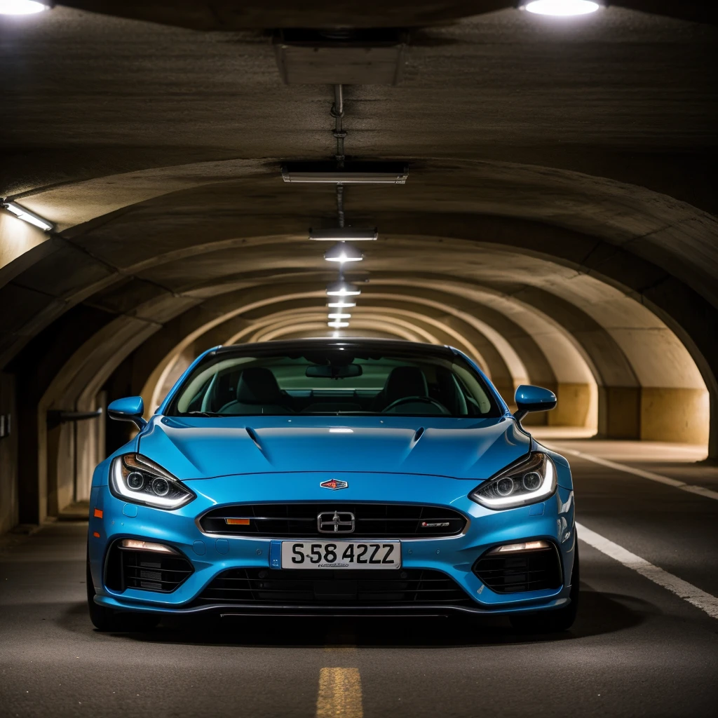 Best quality, beautiful cars in underground parking