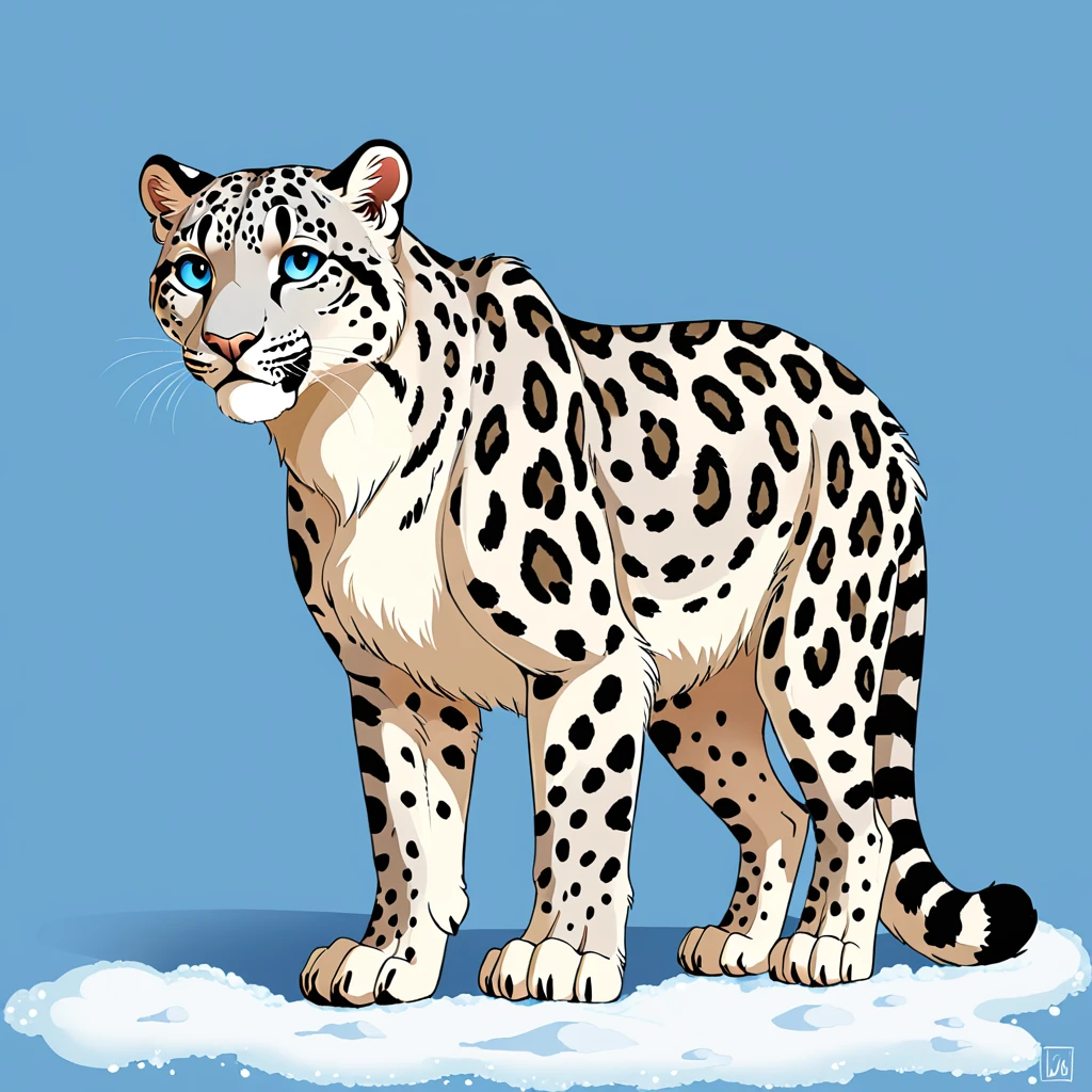 score_9, score_8_up, score_7_up, score_6_up, score_5_up, score_4_up, show accurate, full body, simple background, solo, feral snow leopard, (panthera uncia), female snow leopard, teenage snow leopard, adorable face, standing on all fours, black sclera, sapphire blue eyes, bright eyes, playful look, overflowing emotion, (ass facing viewer) (nsfw:1.7) (big fluffy balls) (sheath) (erect feline penis) (sexy detailed anus)