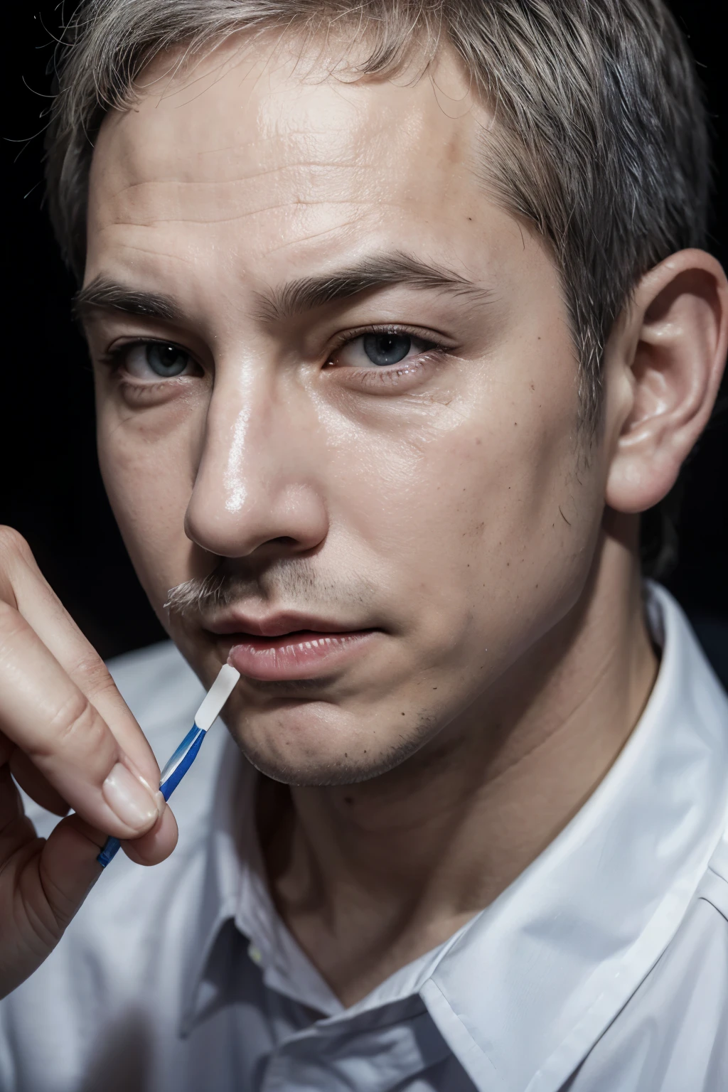 Benjamin Netanyahu with Toothbrush Mustache