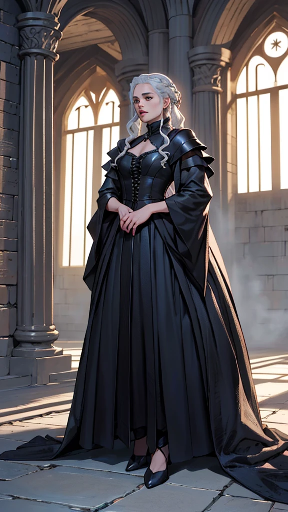 best qualityer, drag queen, gothic dress, vestimentas detalhada, fully body, house of the dragon, game of thrones, targaryen, vestimentas, lo fashion, fashion