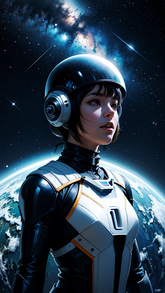 a lonely astronaut in the absolute void of space, cinematic lighting, dramatic composition, highly detailed, hyper realistic, 8k, photorealistic, volumetric lighting, realistic shading, dramatic shadows, photographic, chiaroscuro lighting, deep space background, stars, nebulae, cinematic pose, astronaut suit with detailed textures, detailed face and expression, penetrating gaze, epic, masterpiece