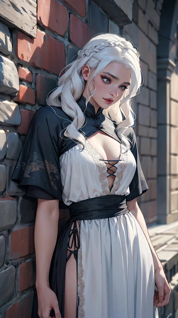 Drag queen, gothic dress, vestimentas detalhada, musclegirl, fully body, house of the dragon, game of thrones, targaryen, vestimentas, lo fashion, fashion.