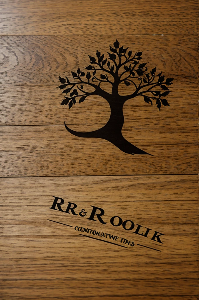 A logo with an oak and an R