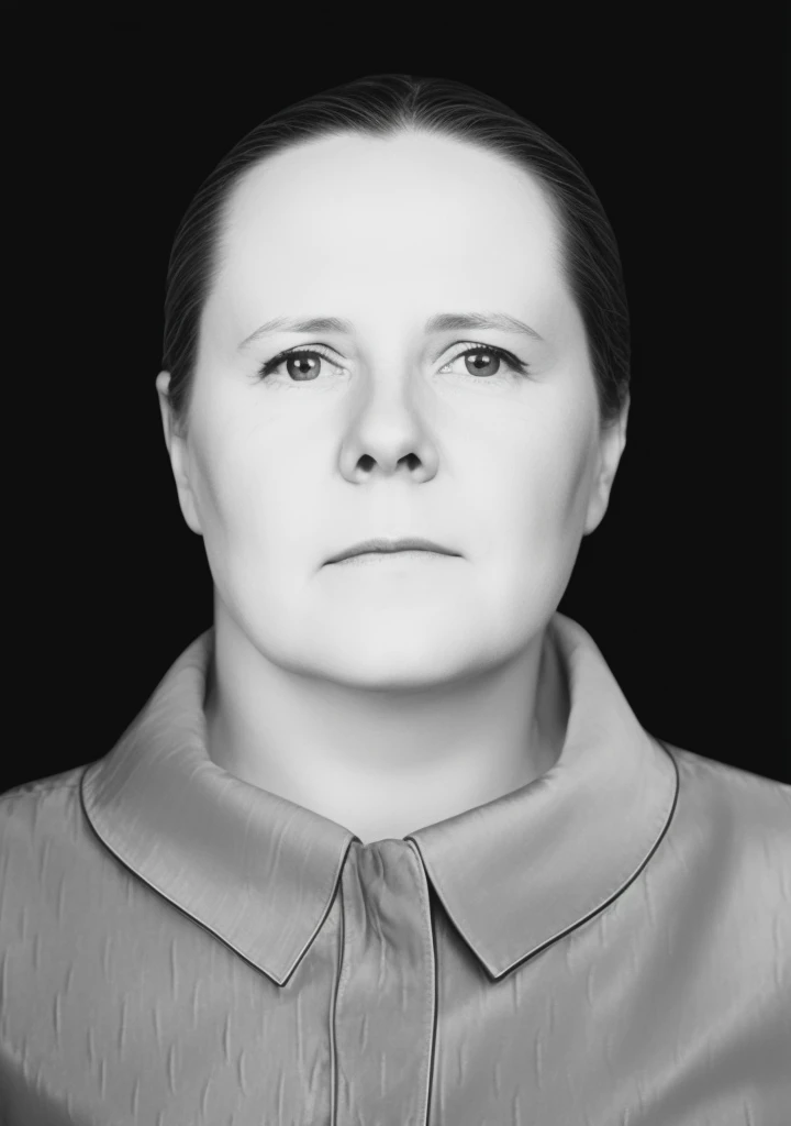 Фотография женщины, женщина 45 лет, поры, морщины, торчащие волосы, детализированные глянцевые глаза, specular lighting, dslr, ultra quality. sharp focus, tack sharp, dof, film grain, Fujifilm XT3, crystal clear,