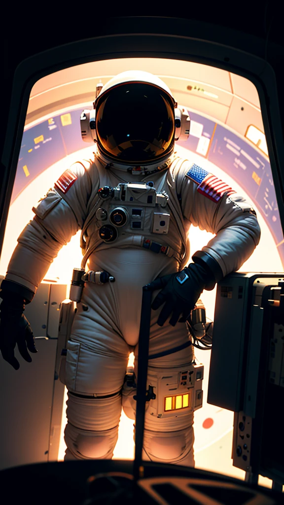 a lonely astronaut in the absolute void of space, cinematic lighting, dramatic composition, highly detailed, hyper realistic, 8k