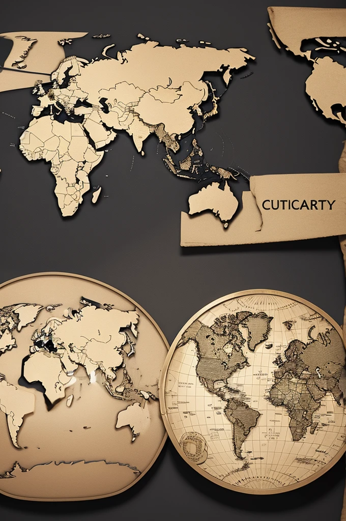 Create a world map with currency symbols in your respective country