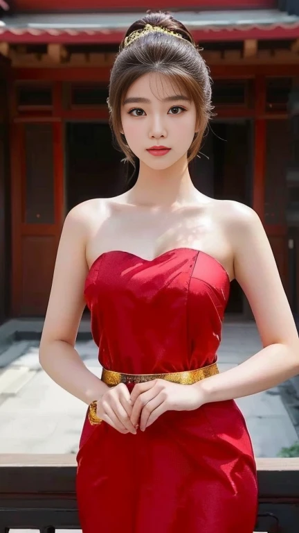 Anime girls in real life, Chinese girl, anime cosplay, Thai girl anime,very large breasts, Haraf looks at the camera, perfect has a round face, A well-maintained model., Beautiful picture, warm light, Young Southeast Asian woman with a round face, 3-D profile picture, 8K, 45,000,000 pixcls, realistic light colors, beautiful asian girl, charming anime, Comfortable pose, Real-life anime Asian girls, attractive beautiful woman, perfect body, Freestyle. Photo of a beautiful Asian woman., The character is in her natural pose.,