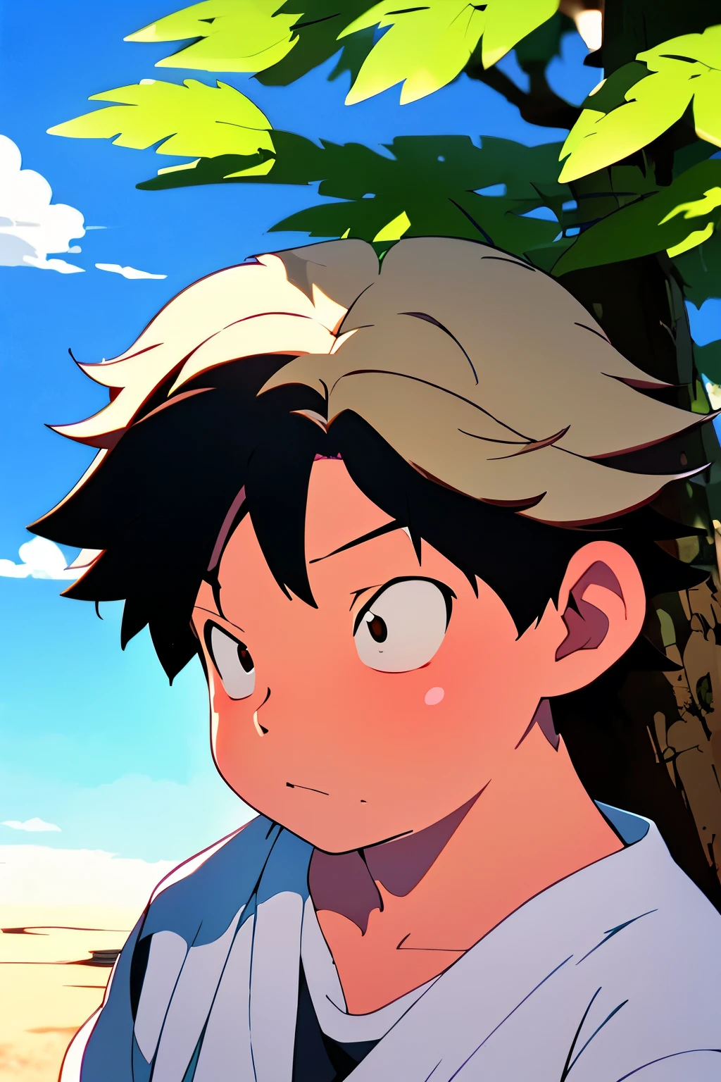 anime boy under a tree, mamoru hosoda, nagatoro, obesa ), Totorrl, tanaka suguru, anime hi-fructose, anime”, sobrepeso!! adolescent, ( ( ( yoshinari yoh ) ) ), anime cel shaded, eat and drink, a-1 pictures, muscular!!