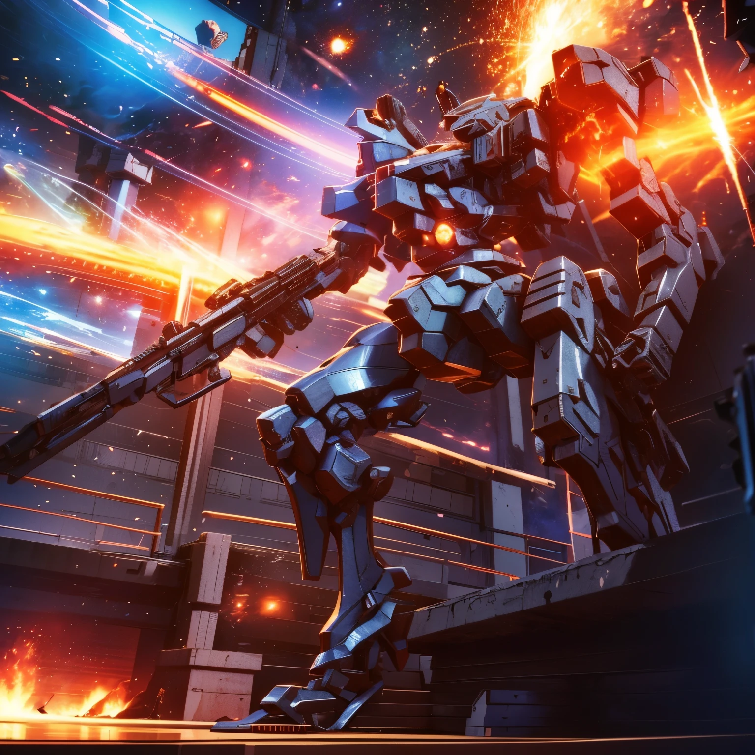 (Obra de arte, melhor qualidade:1.5). Hand on gun. Extremely detaild, 8K, HDR, naturallight, cinematic lighting, masterpiece-anatomy-perfect, Ultra HD, (Space Combat:1.5, Battlefield:1.5), RAW photo, metallic, professional, ultra-fine painting, perfect body proportions, anatomically correct, uhd, real texture material, Anti-Aliasing, FKAA, TXAA, SSAO, Post Processing, Post Production, Tone Mapping, CGI, VFX, SFX, Hyper maximalist, Volumetric, ultra photorealultra-detailed intricate details.