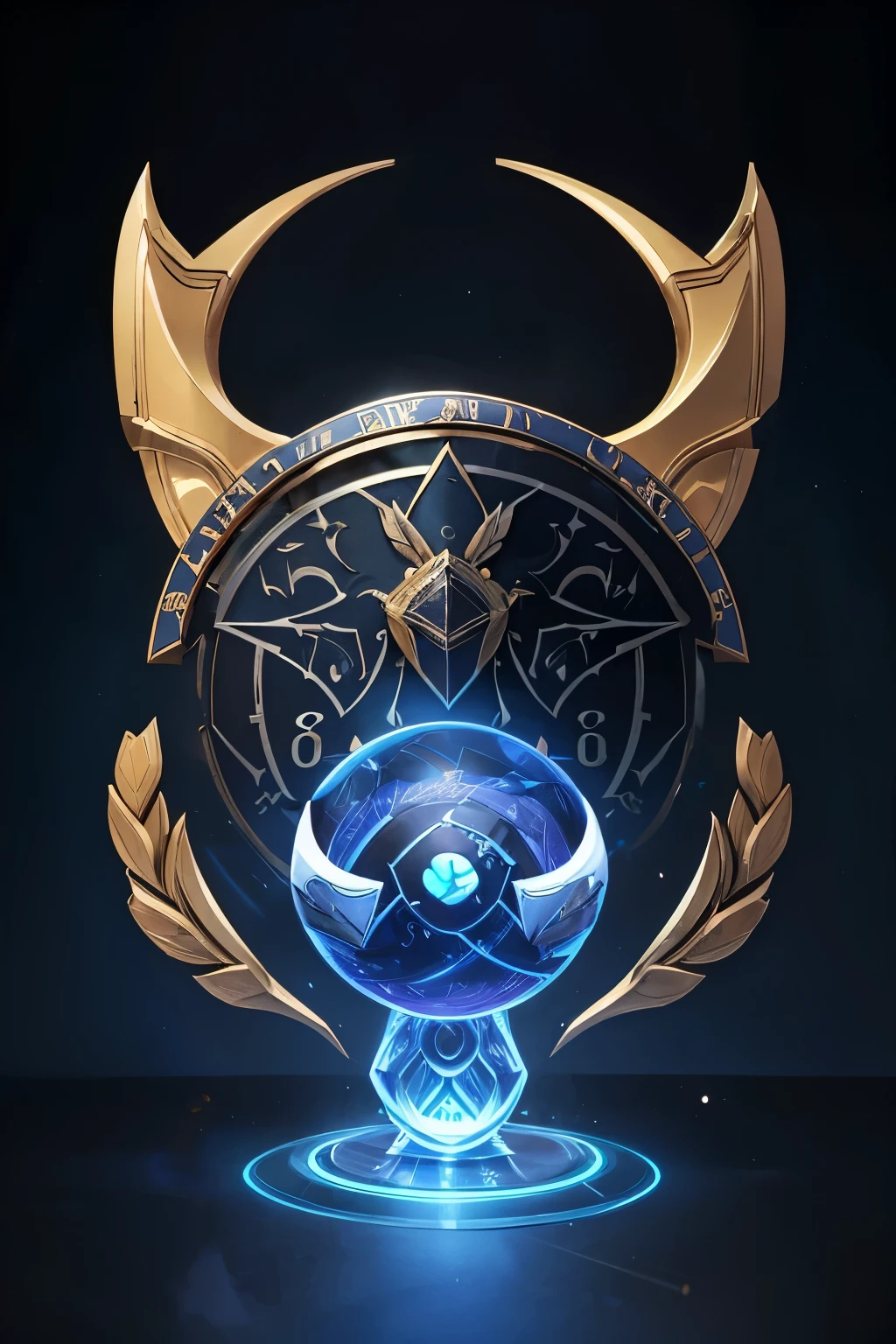 logo of a strategy game creation company, RPG, simulators and educational with artificial intelligence, I want this logo to have the name IA Game Crafters and to be in the shape of a coat of arms, Don't forget that I'm building a serious company