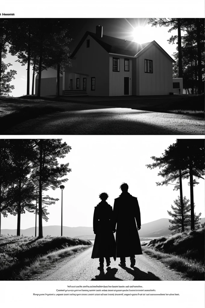 Generate a drawing about a scene from Henrik's dollhouse work