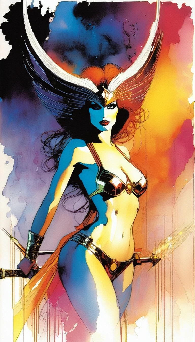 the sexy goddess, inspired by Bill Sienkiewicz
