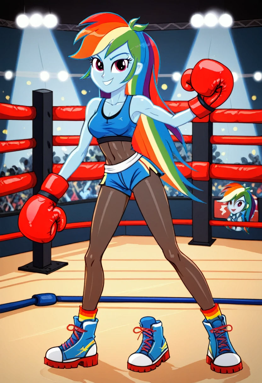 Eqg rainbow dash bodystocking boxing walk