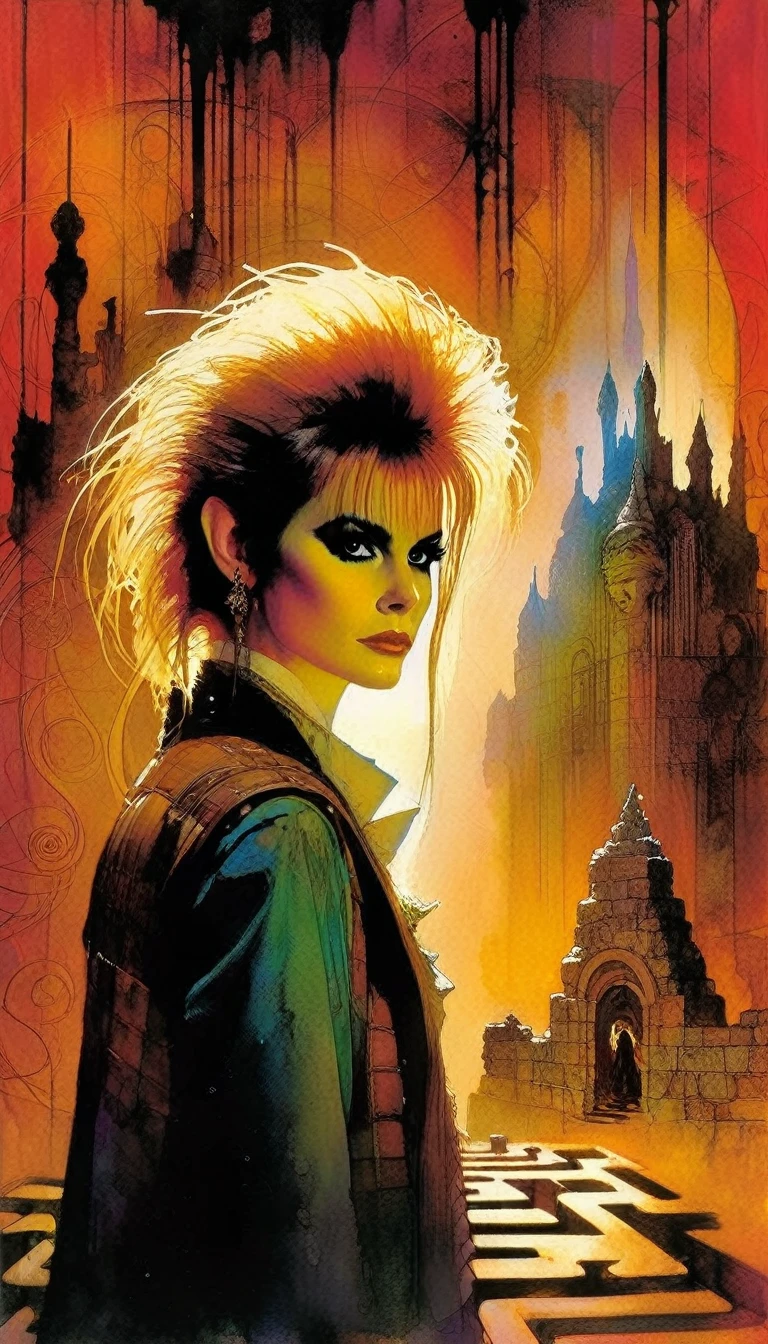 labyrinth, inspired by Bill Sienkiewicz