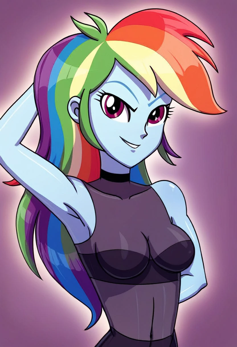 Eqg rainbow dash  bodystocking   walk