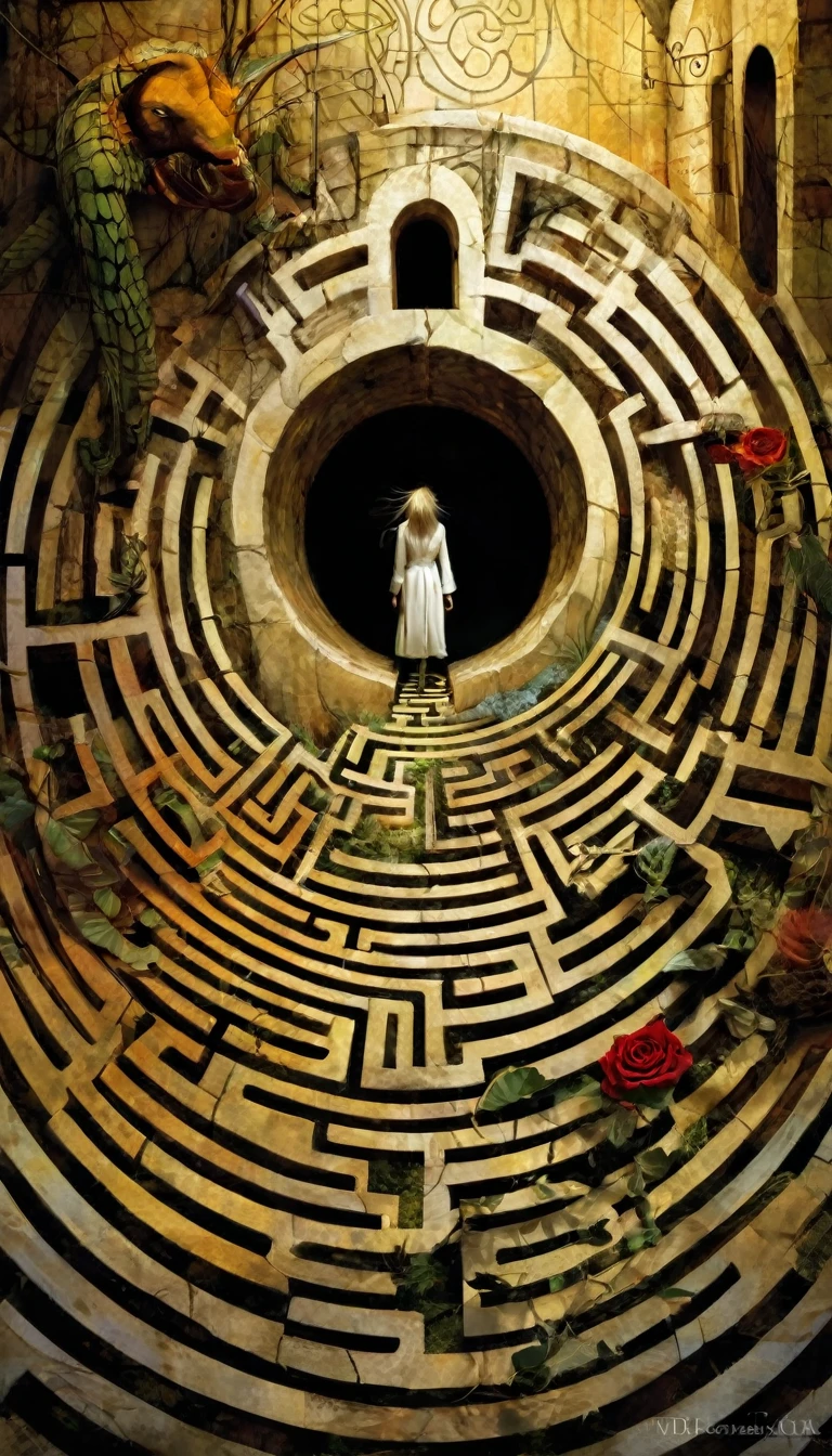 labyrinth, inspired by Dave McKean