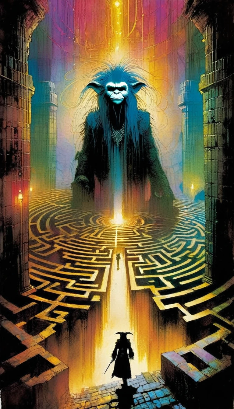 labyrinth, inspired by Bill Sienkiewicz
