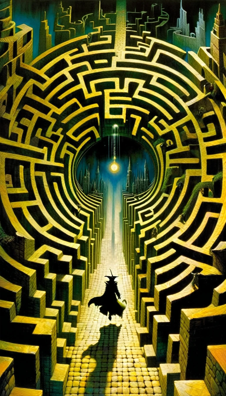 labyrinth, inspired by Dave McKean