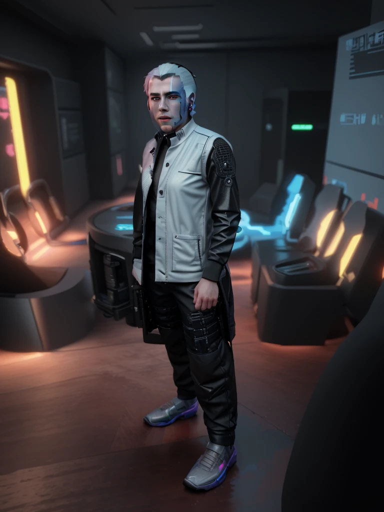 Change background cyberpunk handsome boy, realistic face, 8k, ultra realistic,