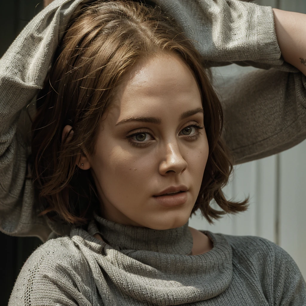 Adele, 35 years old, thin with eminem for a cover
