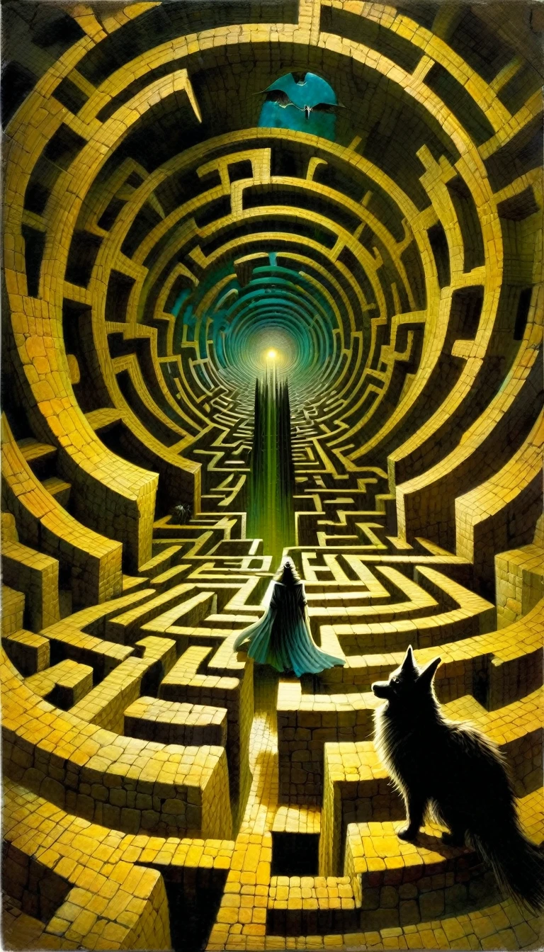 labyrinth, inspired by Dave McKean