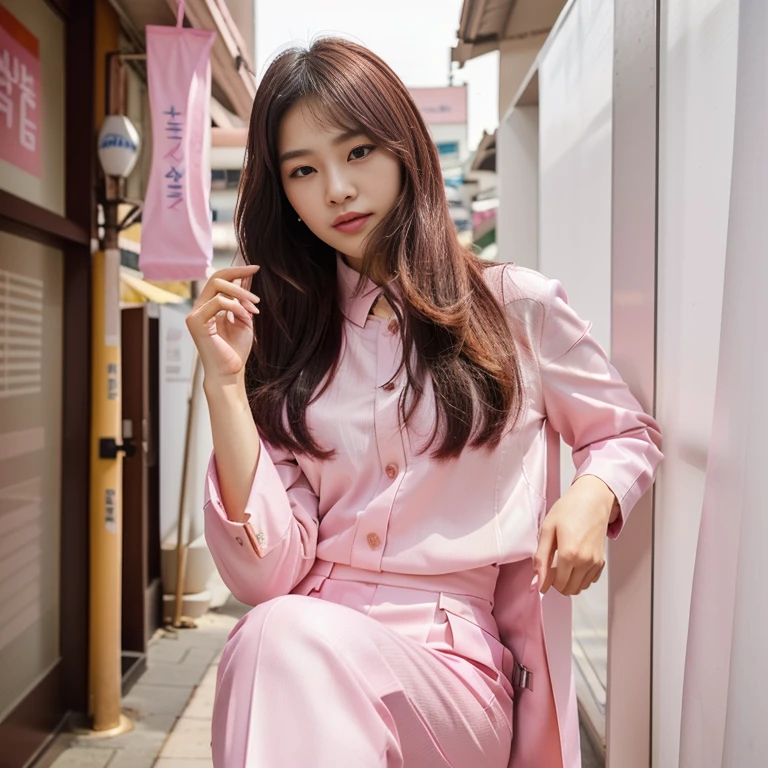 1:3 half body image, beautiful Korean girl, wearing a t-shirt and short skirt. ,UHD,(best quality,4k,8k,highres,masterpiece:1.2),ultra-detailed,(realistic,photorealistic,photo-realistic:1.37)