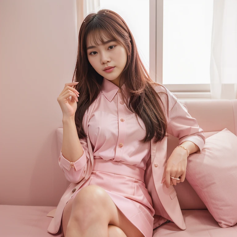 1:3 half body image, beautiful Korean girl, wearing a t-shirt and short skirt. ,UHD,(best quality,4k,8k,highres,masterpiece:1.2),ultra-detailed,(realistic,photorealistic,photo-realistic:1.37)