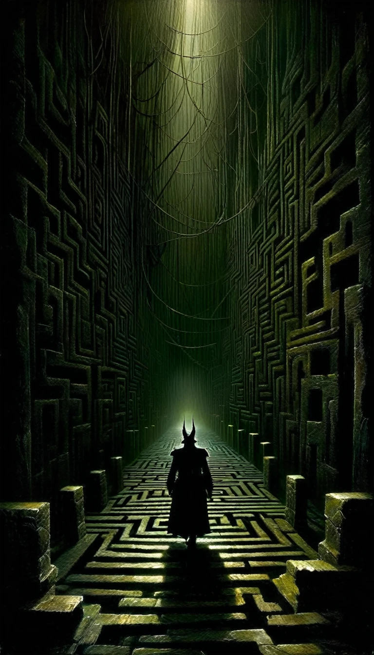 dark labyrinth, inspired by Dave McKean
