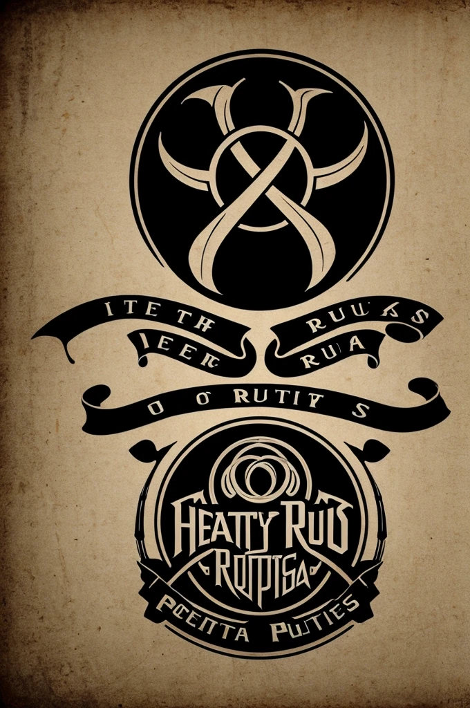 Create logo for heavy rock band called Poetas del Ruido 