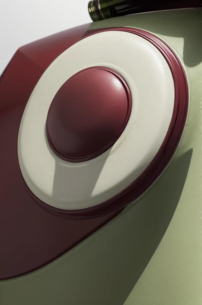 shield in wine colors, White and green