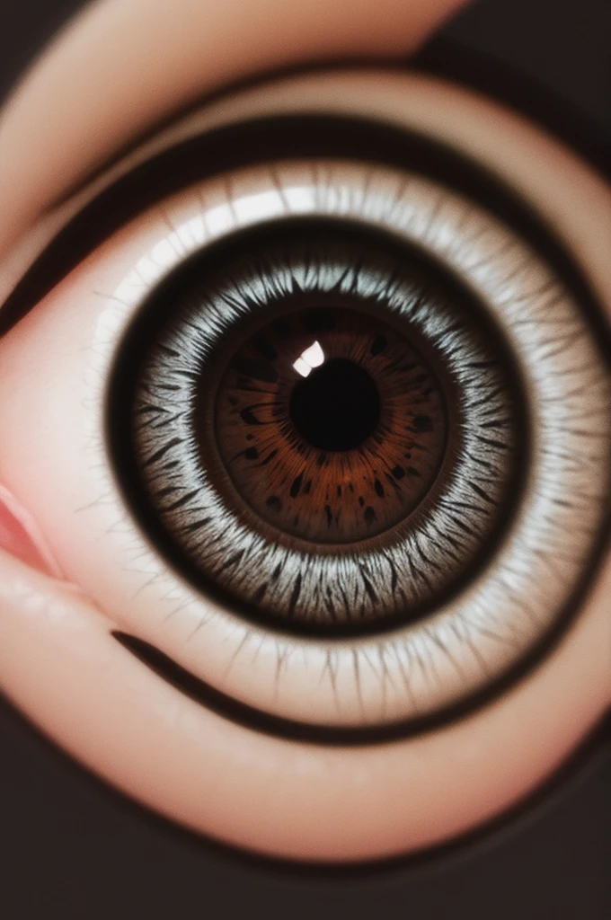 Create for me an image of an eye with the name P.ECLIPIS inside and around scissors