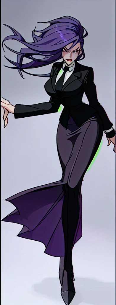 Evil business woman in a skirt suit full body 